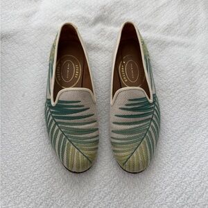 Stubbs & Wootton Green and Beige Loafers